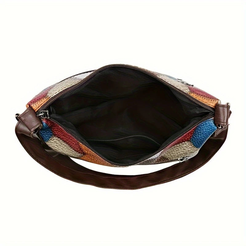 Vintage Geometric Crossbody Bag for Women