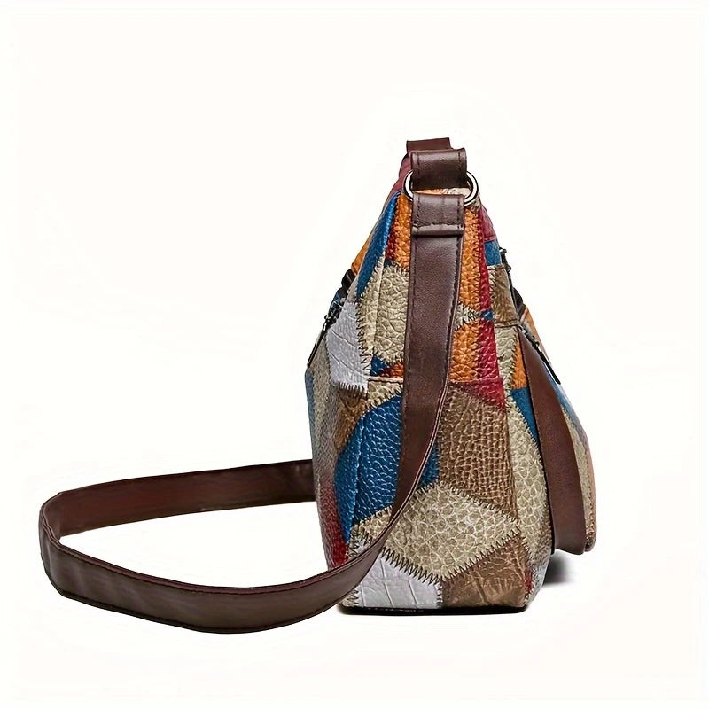 Vintage Geometric Crossbody Bag for Women