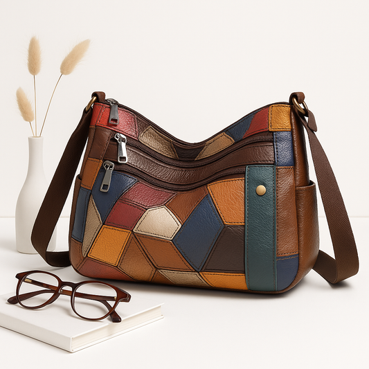 Vintage Geometric Crossbody Bag for Women