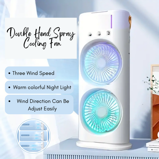 Double Head Spray Cooling Fan